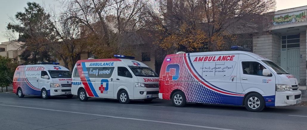آمبولانس نوزاد در شیراز